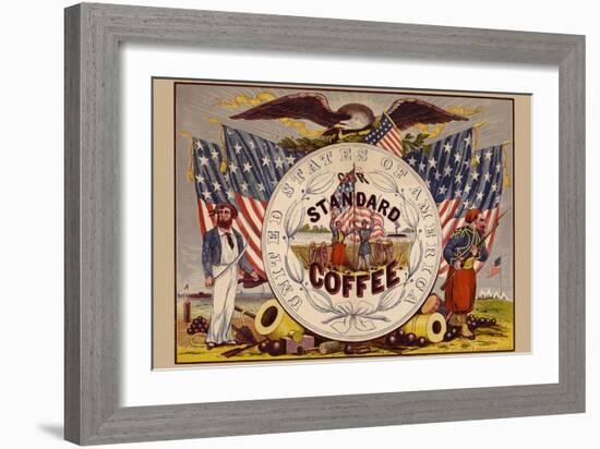 United States of America, Our Standard Coffee-A. Holland-Framed Art Print