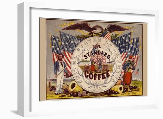 United States of America, Our Standard Coffee-A. Holland-Framed Art Print