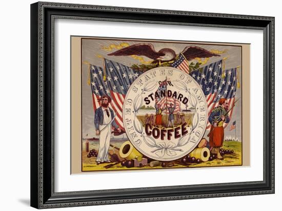 United States of America, Our Standard Coffee-A. Holland-Framed Art Print