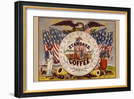 United States of America, Our Standard Coffee-A. Holland-Framed Art Print