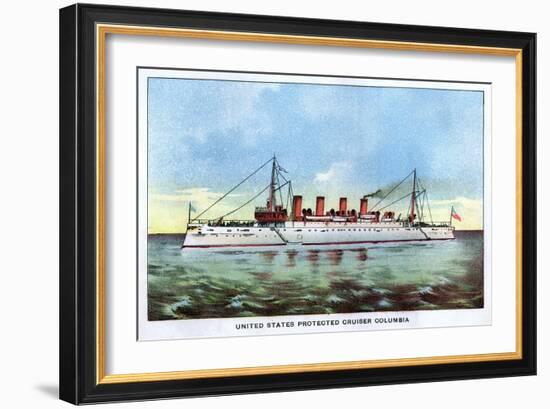 United States Protected Cruiser 'Columbia', C1890S-null-Framed Giclee Print