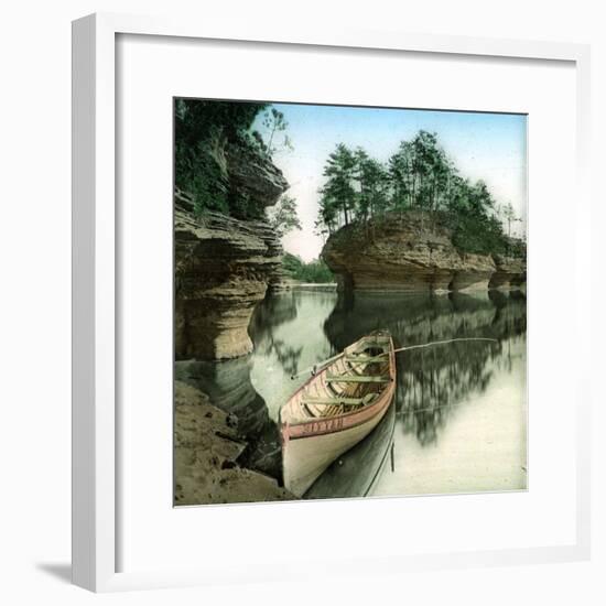 United States (Wisconsin), the Wisconsin River-Leon, Levy et Fils-Framed Photographic Print