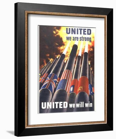 United We are Strong, United We Can Win-Henry Koerner-Framed Art Print