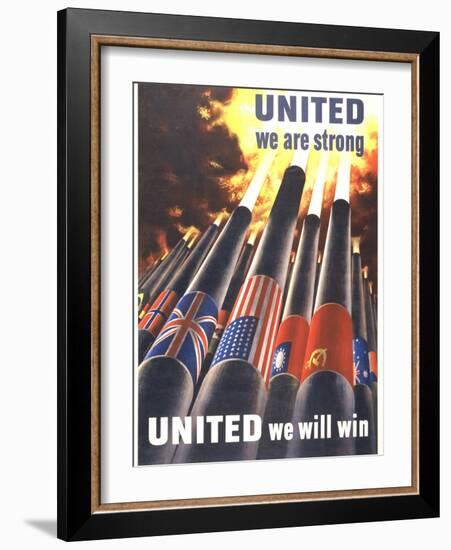 United We are Strong, United We Can Win-Henry Koerner-Framed Art Print
