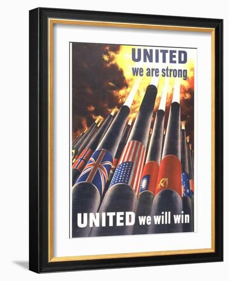 United We are Strong, United We Can Win-Henry Koerner-Framed Art Print