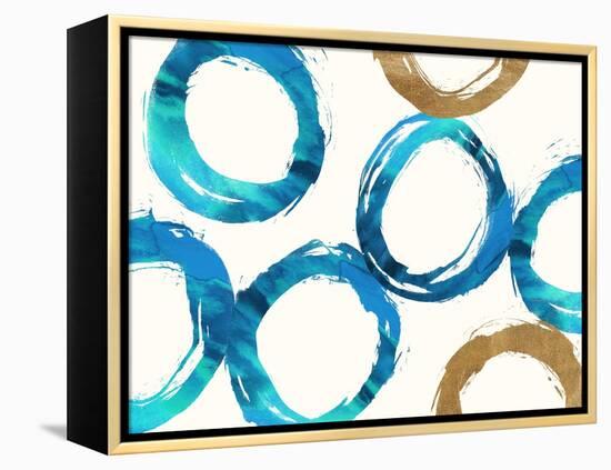 Unity Blue-Evangeline Taylor-Framed Stretched Canvas