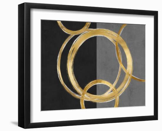 Unity Gold on Black I-Natalie Harris-Framed Art Print