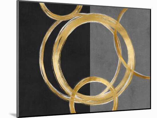 Unity Gold on Black I-Natalie Harris-Mounted Art Print