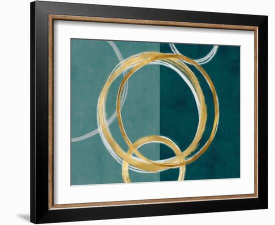 Unity Gold on Green I-Natalie Harris-Framed Art Print