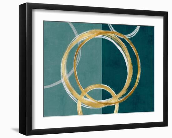 Unity Gold on Green I-Natalie Harris-Framed Art Print