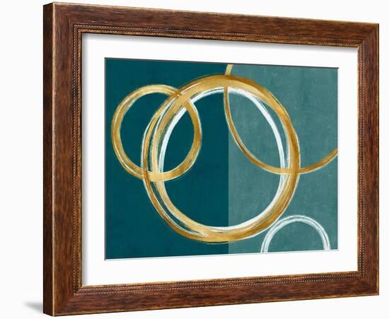 Unity Gold on Green II-Natalie Harris-Framed Art Print