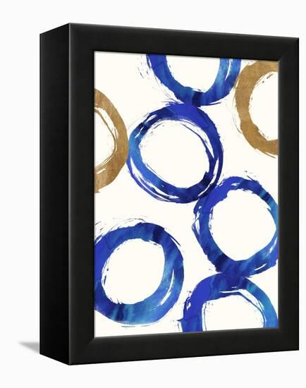 Unity Indigo-Evangeline Taylor-Framed Stretched Canvas