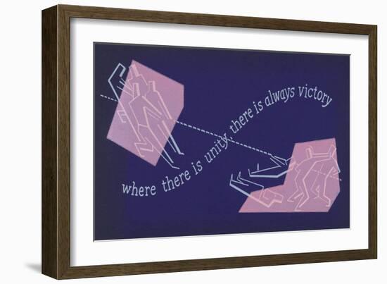 Unity is Victory-null-Framed Art Print