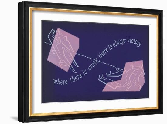 Unity is Victory-null-Framed Art Print