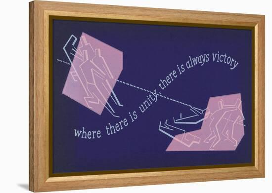 Unity is Victory-null-Framed Stretched Canvas