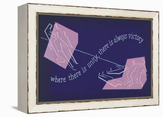 Unity is Victory-null-Framed Stretched Canvas
