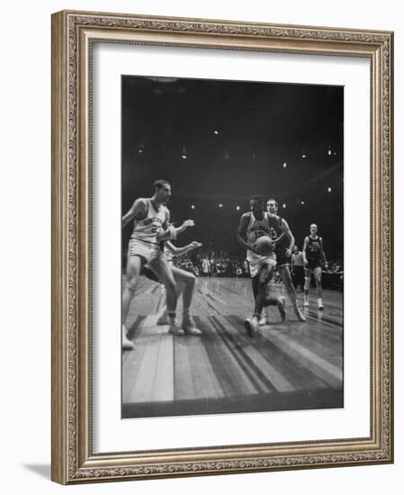 Univ. of Cincinnati Team Captain, Oscar Robertson During Game with Iowa University-Yale Joel-Framed Photographic Print