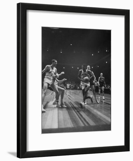 Univ. of Cincinnati Team Captain, Oscar Robertson During Game with Iowa University-Yale Joel-Framed Photographic Print