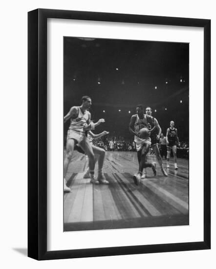 Univ. of Cincinnati Team Captain, Oscar Robertson During Game with Iowa University-Yale Joel-Framed Photographic Print