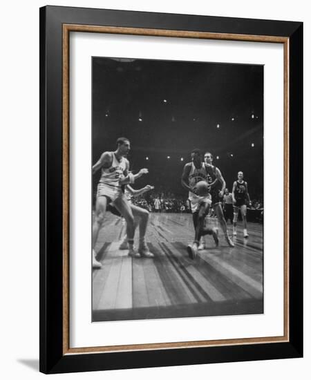 Univ. of Cincinnati Team Captain, Oscar Robertson During Game with Iowa University-Yale Joel-Framed Photographic Print