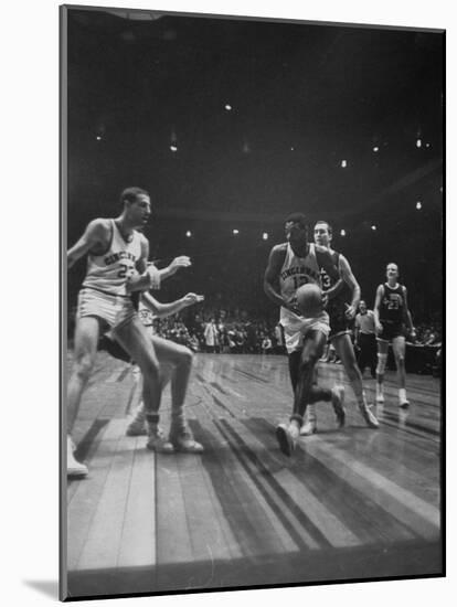 Univ. of Cincinnati Team Captain, Oscar Robertson During Game with Iowa University-Yale Joel-Mounted Photographic Print