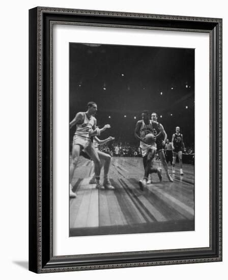 Univ. of Cincinnati Team Captain, Oscar Robertson During Game with Iowa University-Yale Joel-Framed Photographic Print
