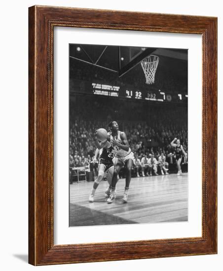 Univ. of Cincinnati Team Captain, Oscar Robertson During Game with Iowa University-Yale Joel-Framed Photographic Print