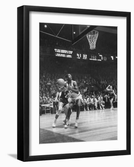 Univ. of Cincinnati Team Captain, Oscar Robertson During Game with Iowa University-Yale Joel-Framed Photographic Print