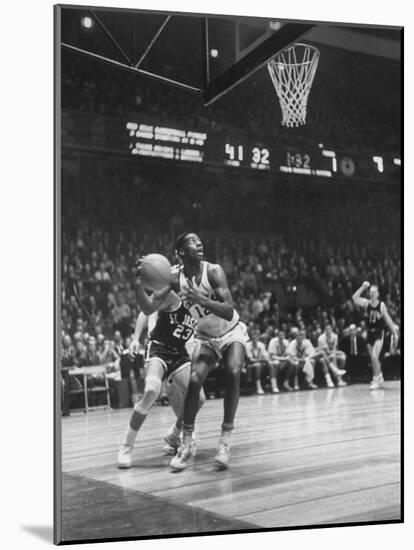 Univ. of Cincinnati Team Captain, Oscar Robertson During Game with Iowa University-Yale Joel-Mounted Photographic Print