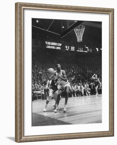 Univ. of Cincinnati Team Captain, Oscar Robertson During Game with Iowa University-Yale Joel-Framed Photographic Print