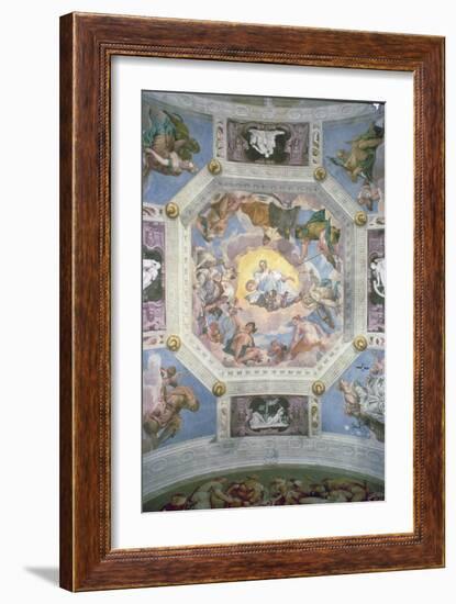 Universal Harmony, or Divine Love, from the Ceiling of the Sala di Olimpo, c.1561-Paolo Veronese-Framed Giclee Print