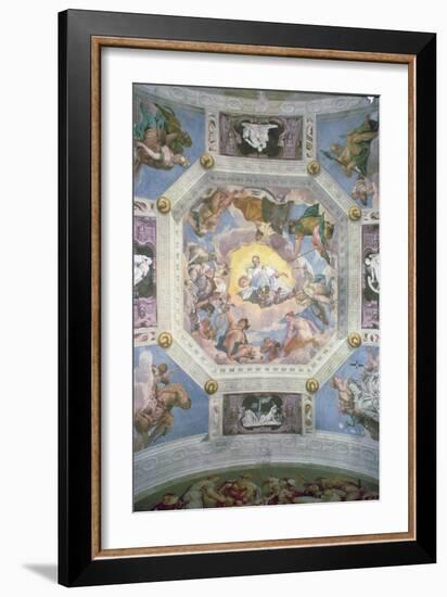 Universal Harmony, or Divine Love, from the Ceiling of the Sala di Olimpo, c.1561-Paolo Veronese-Framed Giclee Print