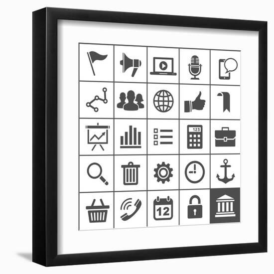 Universal Icons-frbird-Framed Art Print