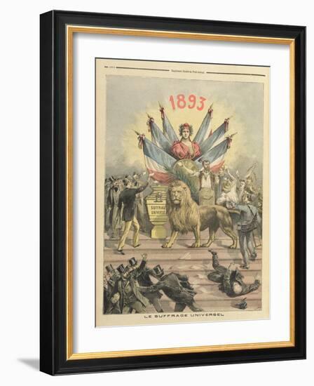 Universal Suffrage from the Supplement of 'Le Petit Journal', 19th August 1893-Henri Meyer-Framed Giclee Print