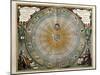 Universe on the Model of Copernicus with Sun in Center-Andreas Cellarius-Mounted Art Print