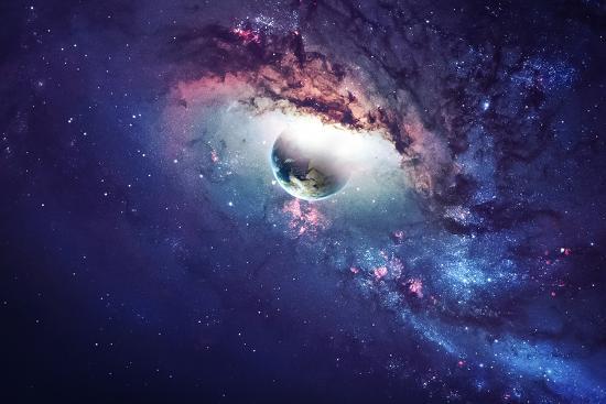 Download Universe Scene With Planets Stars And Galaxies In Outer Space Free HD Wallpaper Universe Scene With Planets Stars And Galaxies In Outer Space For Android Free