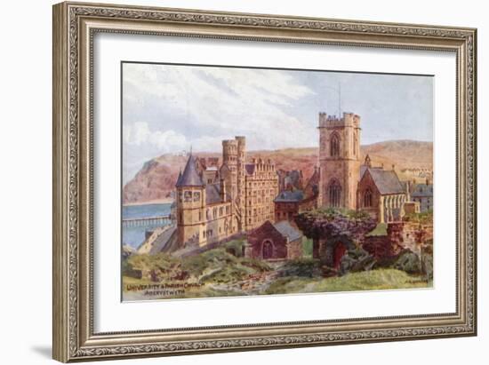 University and Parish Church, Aberystwyth-Alfred Robert Quinton-Framed Giclee Print