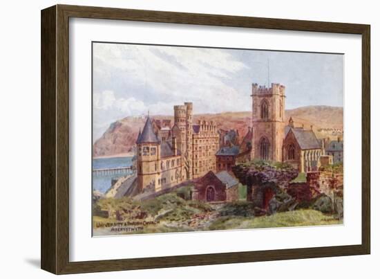 University and Parish Church, Aberystwyth-Alfred Robert Quinton-Framed Giclee Print