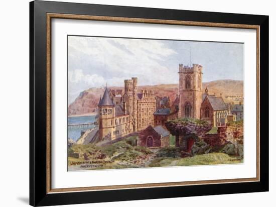 University and Parish Church, Aberystwyth-Alfred Robert Quinton-Framed Giclee Print