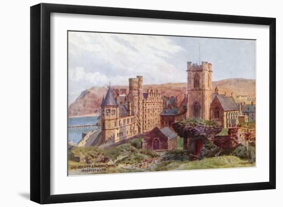 University and Parish Church, Aberystwyth-Alfred Robert Quinton-Framed Giclee Print