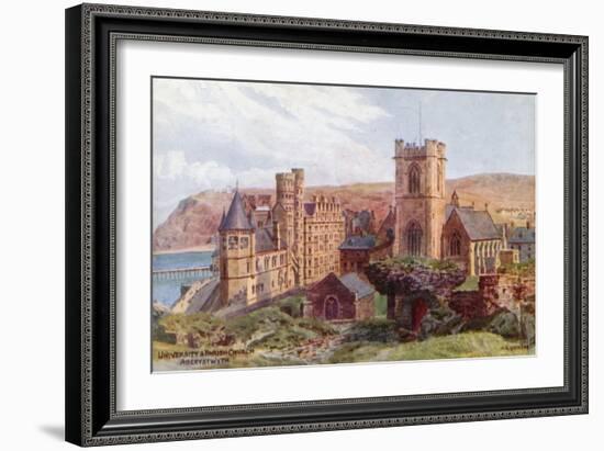 University and Parish Church, Aberystwyth-Alfred Robert Quinton-Framed Giclee Print