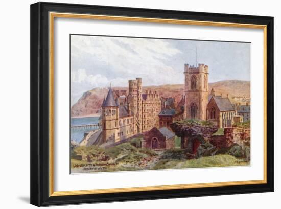 University and Parish Church, Aberystwyth-Alfred Robert Quinton-Framed Giclee Print