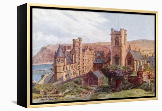 University and Parish Church, Aberystwyth-Alfred Robert Quinton-Framed Premier Image Canvas