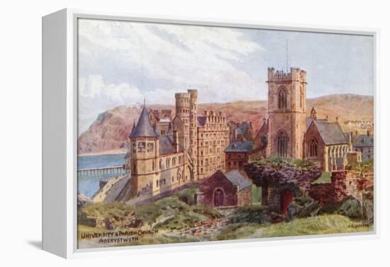University and Parish Church, Aberystwyth-Alfred Robert Quinton-Framed Premier Image Canvas
