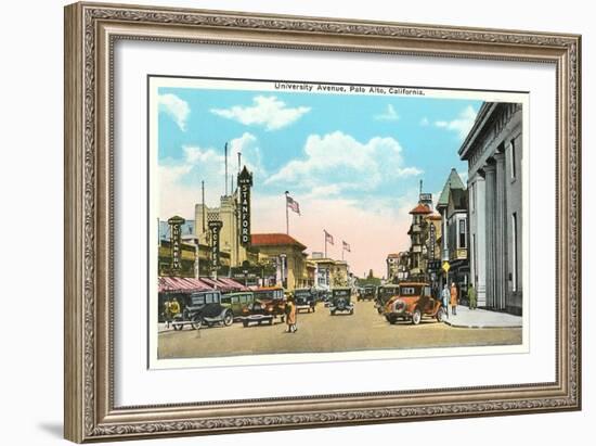 University Avenue, Palo Alto, California-null-Framed Art Print