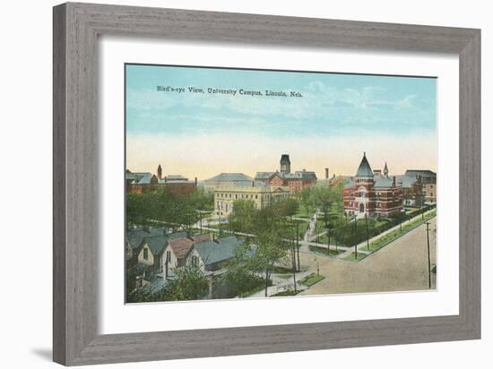 University Campus, Lincoln, Nebraska-null-Framed Art Print