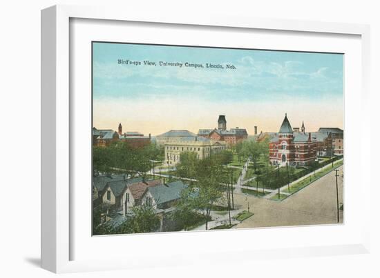 University Campus, Lincoln, Nebraska-null-Framed Art Print