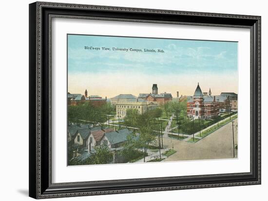 University Campus, Lincoln, Nebraska-null-Framed Art Print