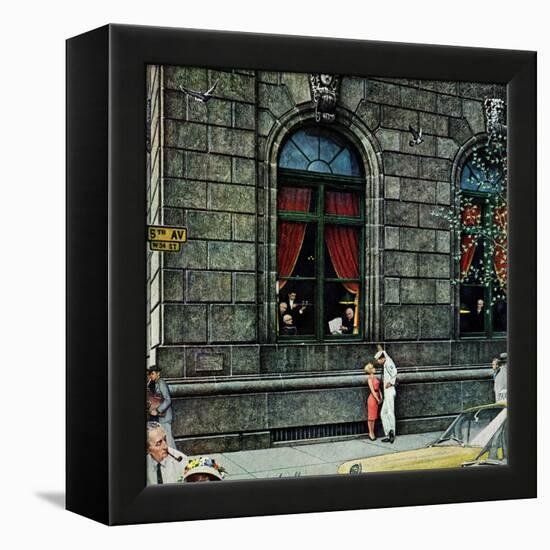 "University Club", August 27,1960-Norman Rockwell-Framed Premier Image Canvas