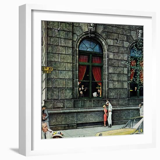 "University Club", August 27,1960-Norman Rockwell-Framed Giclee Print